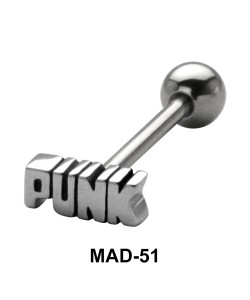 PUNK S316L Tongue Piercing MAD-51